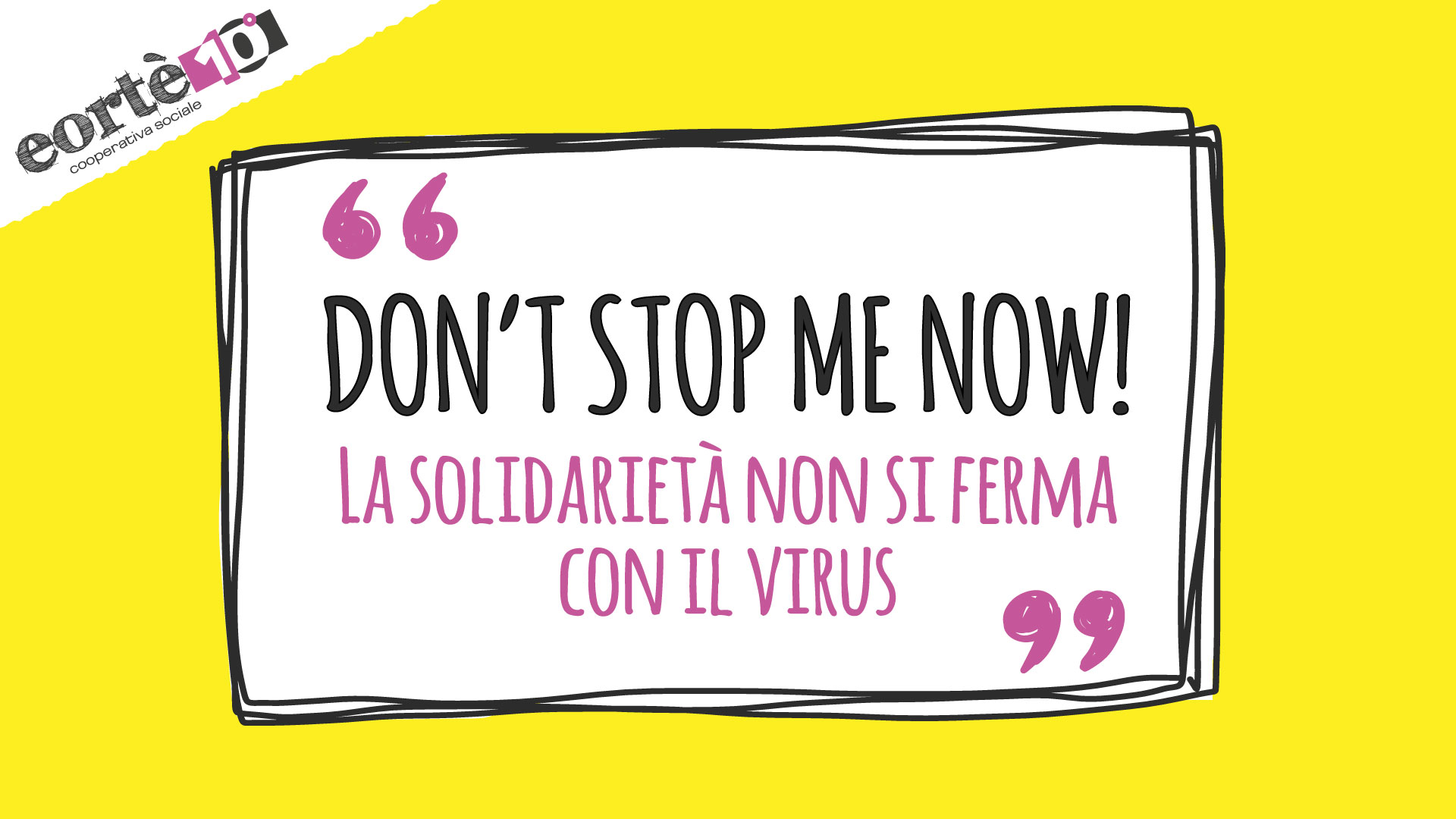 La solidarietà non si ferma con il virus